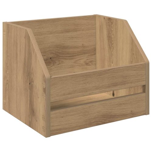 Кутия за винилови албуми Дъб артизан 38 x 30 x 29 см