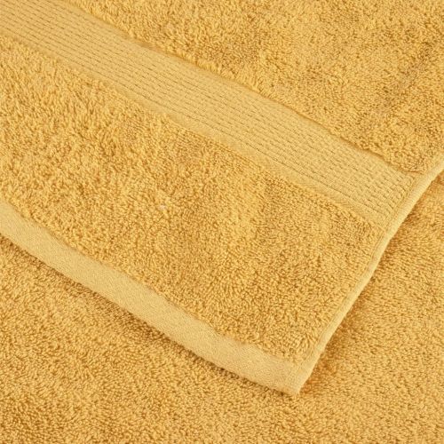 Premium Hand Towels 4pcs Gold 50x100cm 600gsm 100% Cotton - Untranslated