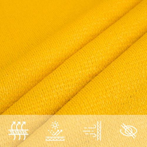 Sunshade Sail 160 g/m² Triangular Yellow 4x5x5 m HDPE - Untranslated