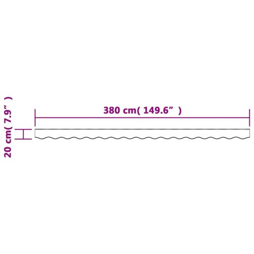 Replacement Fabric for Awning Valance Multicolour Stripe 4 m - Untranslated