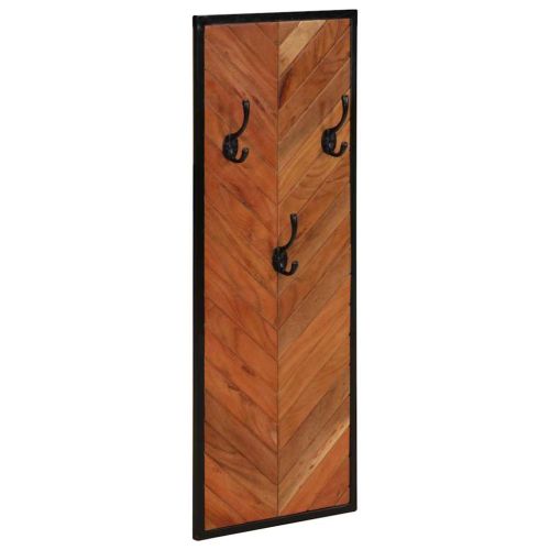 Закачалки за палта, 2 бр., 35x1x90 см, масивна акация