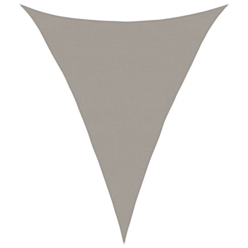 Sunshade Sail 160 g/m² Triangular Light Grey 4x5x5 m HDPE - Untranslated