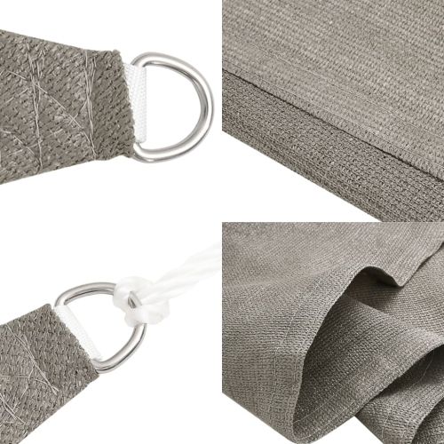 Sunshade Sail 160 g/m² Triangular Light Grey 4x5x5 m HDPE - Untranslated