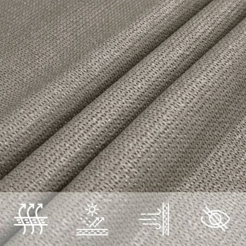 Sunshade Sail 160 g/m² Triangular Light Grey 4x5x6,8 m HDPE - Untranslated