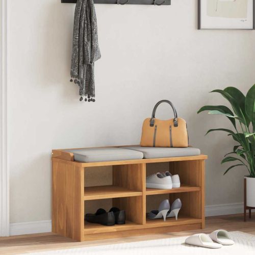 Пейка за коридор SANDNES 87x40x50 см, масивна дървесина, бор