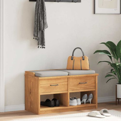 Пейка за коридор SANDNES 87x40x50 см, масивна дървесина, бор