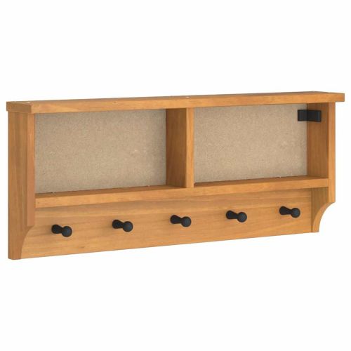 Стенна закачалка за палта SANDNES 87x12x35 см, масивна дървесина, бор