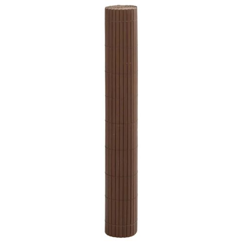 Garden Fence Double-Sided Brown 1,8x5 m PVC - Untranslated