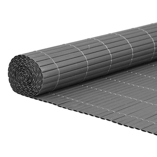 Garden Fence Double-Sided Grey 1,8x5 m PVC - Untranslated