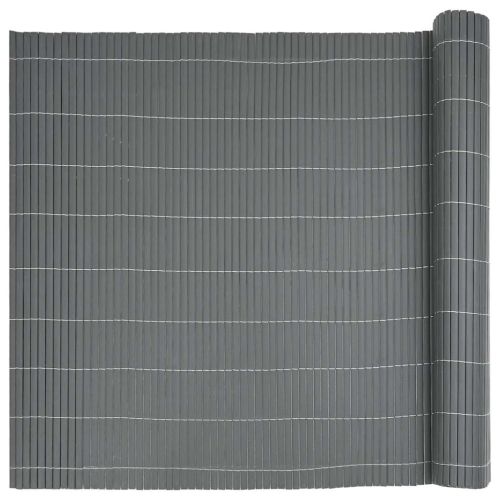 Garden Fence Double-Sided Grey 1,8x5 m PVC - Untranslated