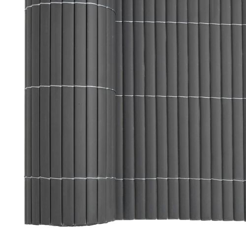 Garden Fence Double-Sided Grey 1,8x5 m PVC - Untranslated