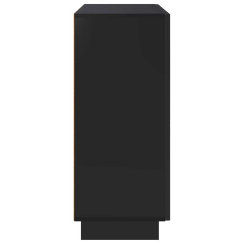 Бюфет Черно 85.5 x 31 x 75 см Инженерна дървесина