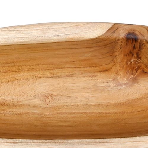 Fruit Bowl JEPARA Teak Brown 46 x 16 x 11 cm