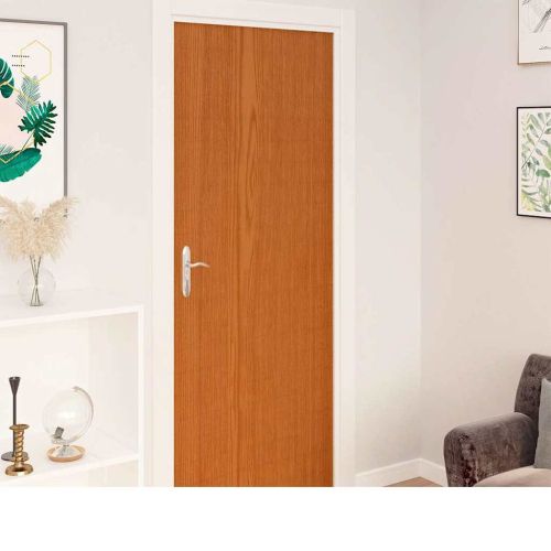 Самозалепващо фолио за врати, 4 бр, светъл дъб, 210x90 см, PVC
