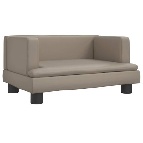 Детски диван капучино 60x40x30 см изкуствена кожа