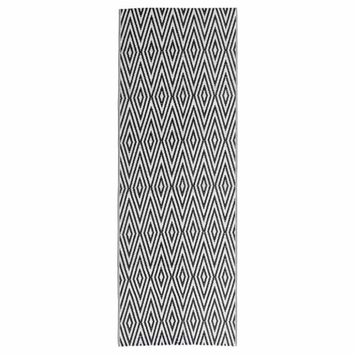 Килим за открито, ARAKIL черен, 80x250 см, PP