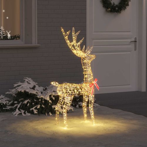 3D елен 140 LED светодиода Топло бяло 128 см PET