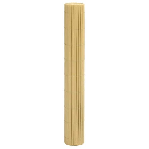 Градинска ограда, двустранна, жълта, 1,8x3 м, PVC