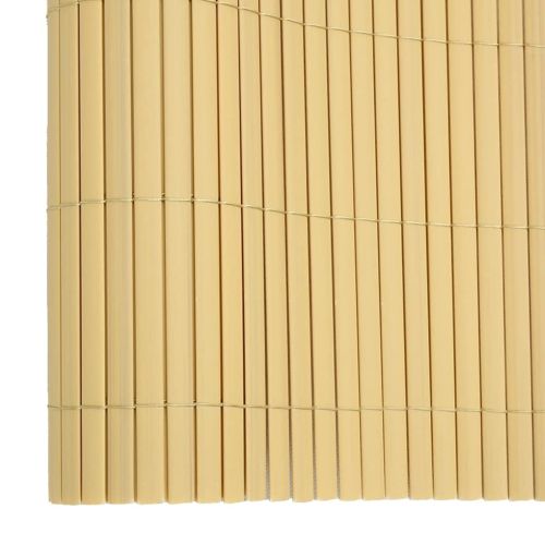 Градинска ограда, двустранна, жълта, 1,8x3 м, PVC