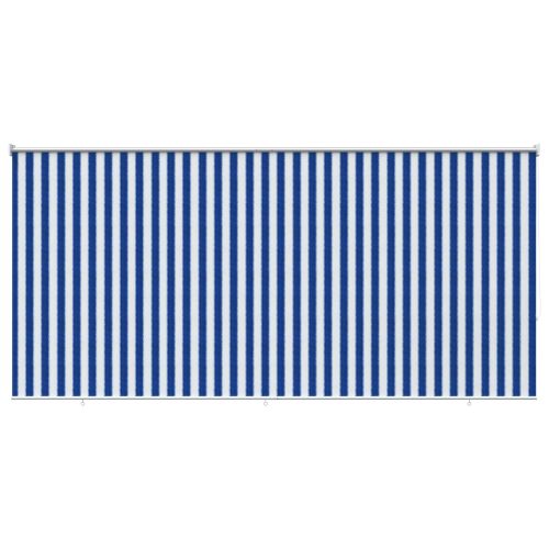 Външна ролетна щора с блокировка на UV 90% Синя и бяла райе