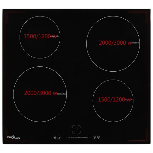 Индукционен плот с 4 котлона, сензорен контрол, 7000 W