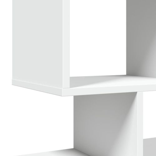 Разделител за стая / библиотека, бял, 92x29x112 см
