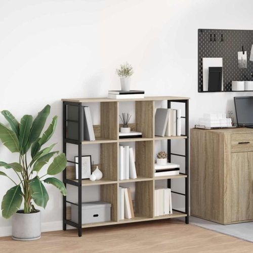 Рафт за книги 9 нива 102 x 32 x 104,5 см Инженерна дървесина