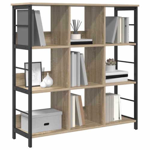 Рафт за книги 9 нива 102 x 32 x 104,5 см Инженерна дървесина