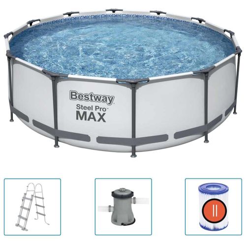 Bestway Steel Pro MAX Комплект плувен басейн, 366x100 см