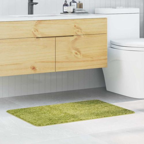 Килимче за баня с антихлъзгаща повърхност Зелен 60 x 90 cm ПП