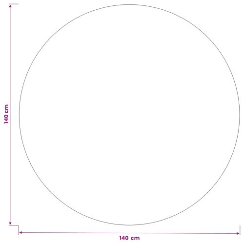 Плат за маса Кръгла Бежово Ø 140 см