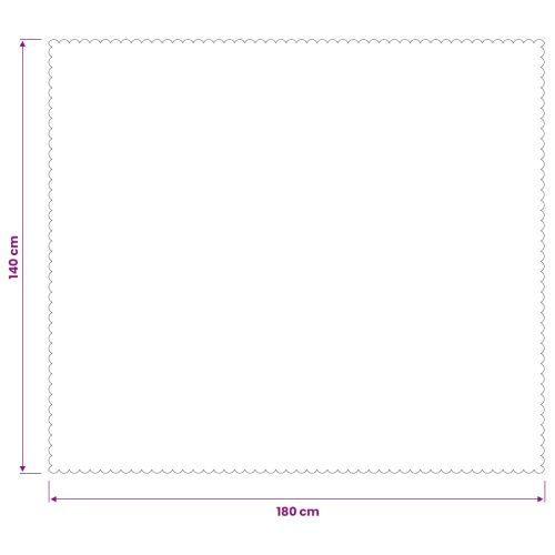 Плат за маса Правоъгълна Бежово 140 x 180 см