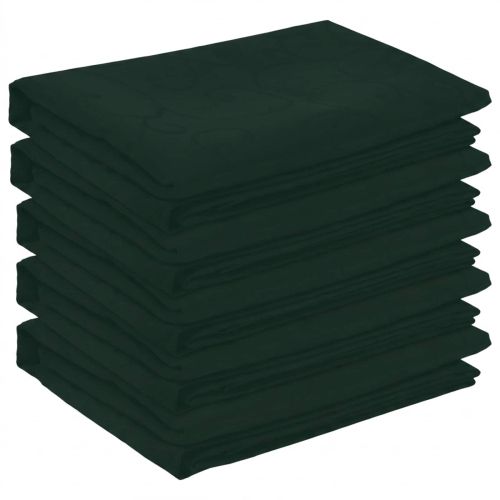 Плат за маса 5 бр. Квадратна Тъмнозелено 90 x 90 cm