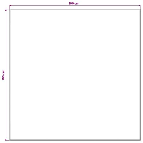 Каса за килим LESAKA цветно 100 x 100 cm Диамантен велур