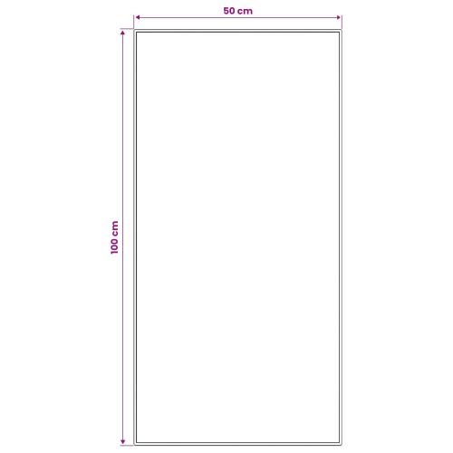 Каса за килим LESAKA Сребристо 50 x 100 cm Диамантен велур