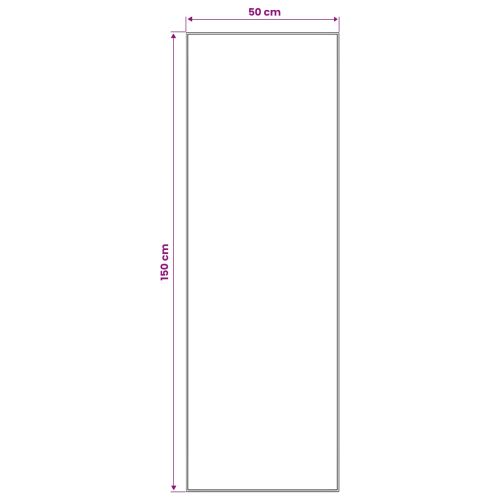 Каса за килим LESAKA Сребристо 50 x 150 cm Диамантен велур