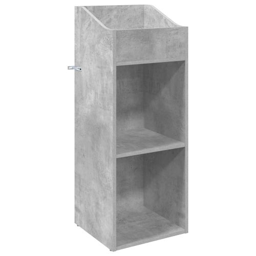 Шкаф за грамофонни плочи Бетонно сиво 36 x 36 x 95,5 см