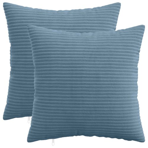 Калъфка за възглавница 2 pcs HEERLEN Синьо 40 x 40 cm кордурой