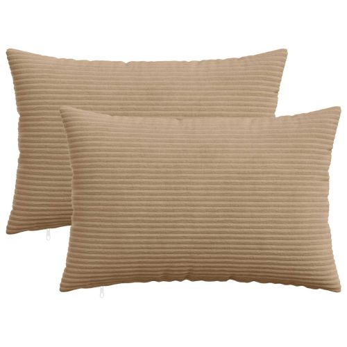 Калъфка за възглавница 2 pcs HEERLEN Кафяво 40 x 60 cm кордурой