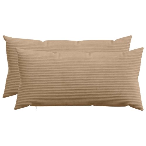 Калъфка за възглавница 2 pcs HEERLEN Кафяво 40 x 80 cm кордурой