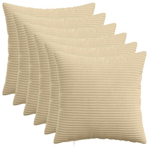 Калъфка за възглавница 6 pcs HEERLEN Зелен Сив 50 x 50 cm