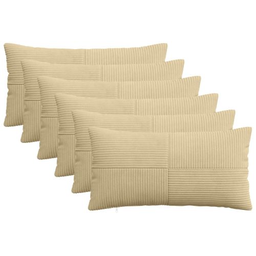 Калъфка за възглавница 6 pcs ALMELO Сивозелен 40 x 80 cm