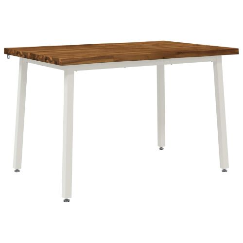110 x 55 x 75 cm Солидно акациево дърво Естествено и бяло