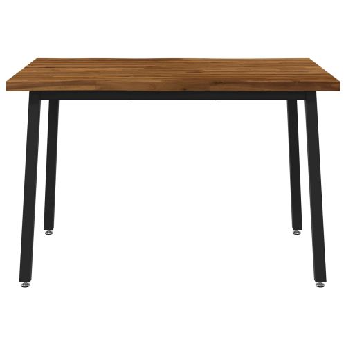 120 x 70 x 75 cm Солидно акациево дърво Естествено и черно