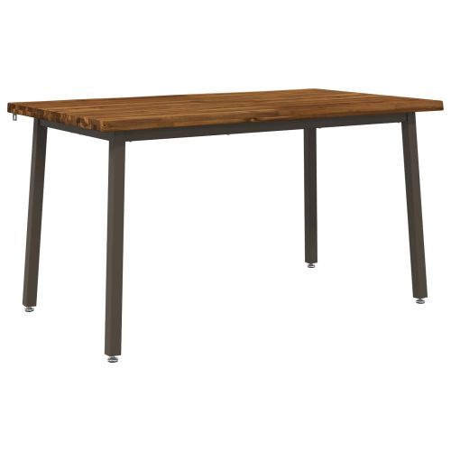 140 x 80 x 75 cm Солидно акациево дърво Естествено и кафяво