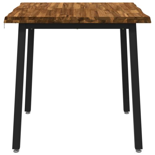 90 x 90 x 75 cm Солидно акациево дърво Естествено и черно