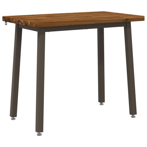 110 x 55 x 75 cm Солидно акациево дърво Естествено и кафяво