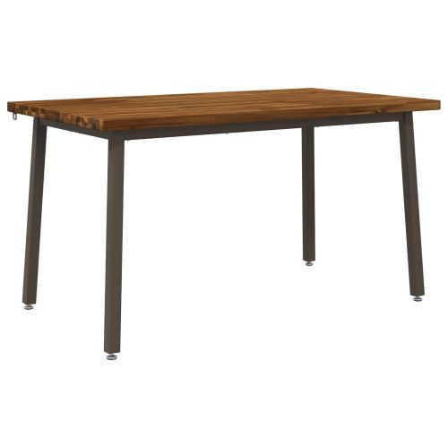 140 x 80 x 75 cm Солидно акациево дърво Естествено и кафяво
