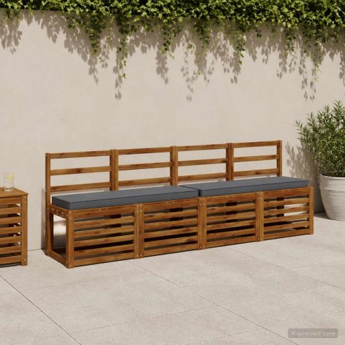 Калъфи за пейки, 2 части VUGHT 2 pcs 100% полиестер Синьо