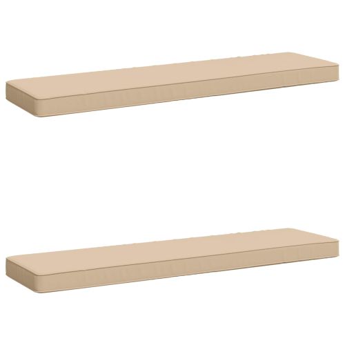 Калъфи за пейки, 2 части VUGHT 2 pcs 100% полиестер Кремаво